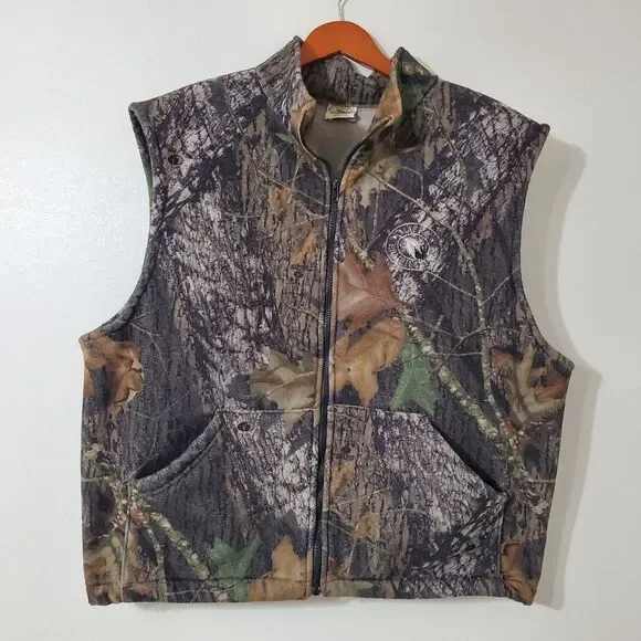 Macks Prairie Wings Mens Size XL Fleece Camo Vest - Picture 1 of 10